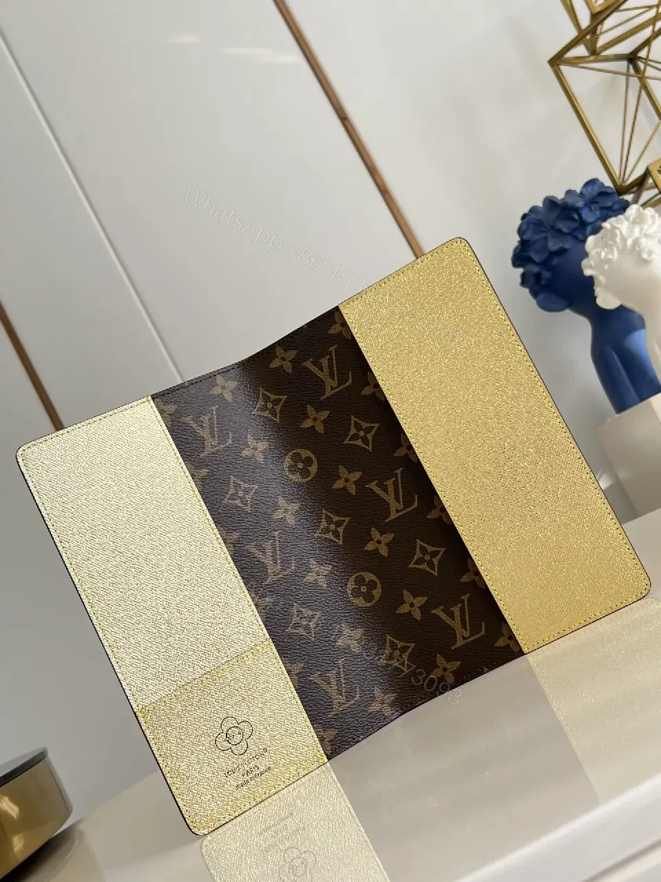 View 3 of Monogram Canvas Wallet: Playful Illustrated Chic Wallet