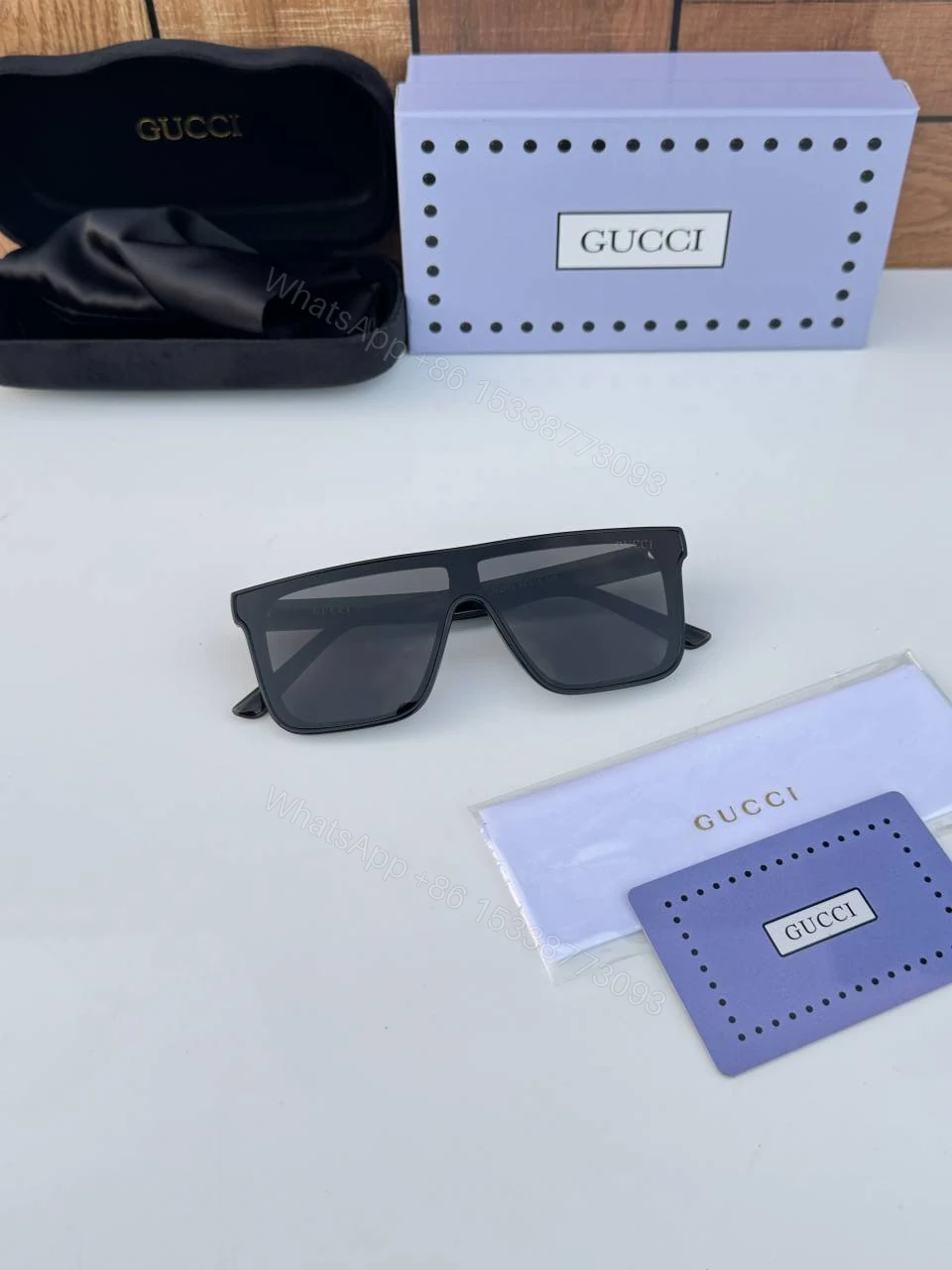 View 2 of First Copy Gucci 2639 Black Luxury Designer Sunglasses Premium UV Protection Fashion Eyewear