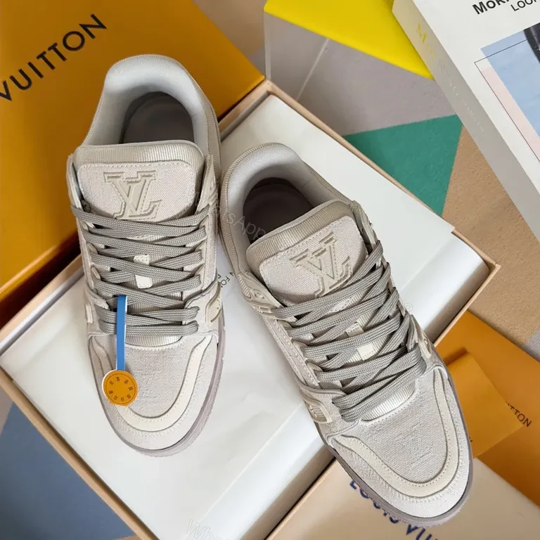 View 5 of Chic LV-Inspired Monochrome Sneakers: All-Day Luxury