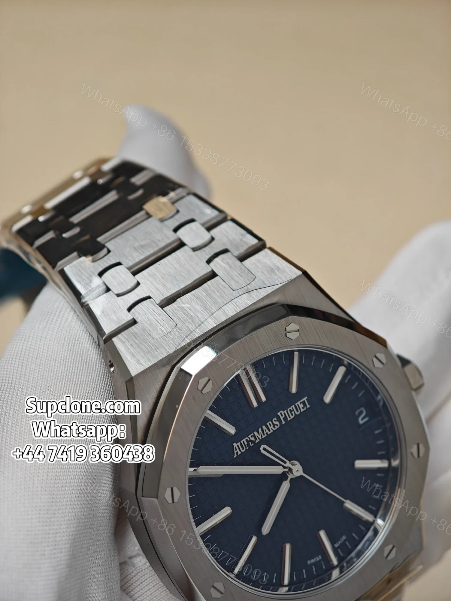View 9 of Audemars Piguet Super Clone 1:1 Royal Oak 15510 Blue Dial 41MM