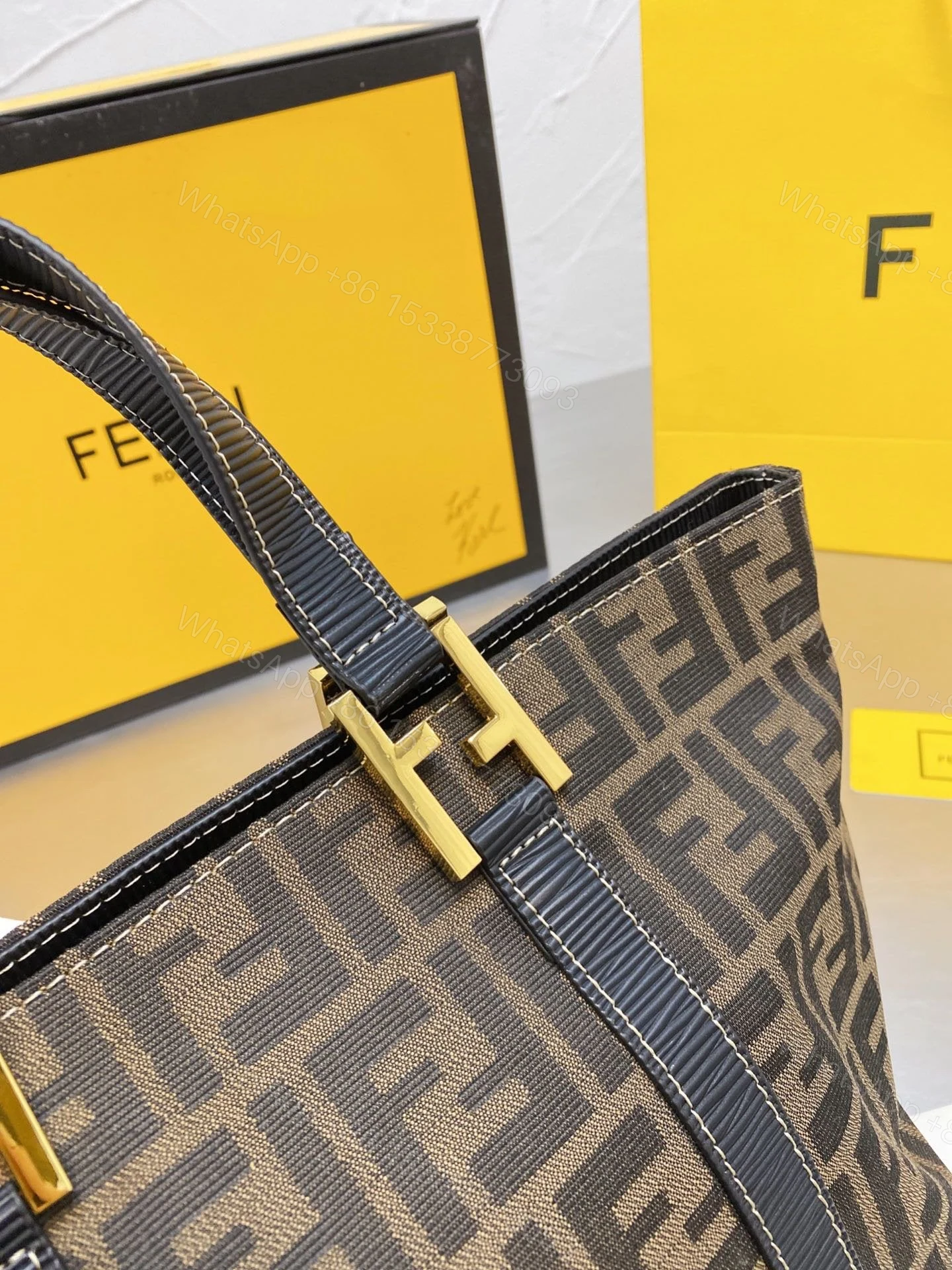 View 8 of Fendi Sunshine Large Shopper Bag