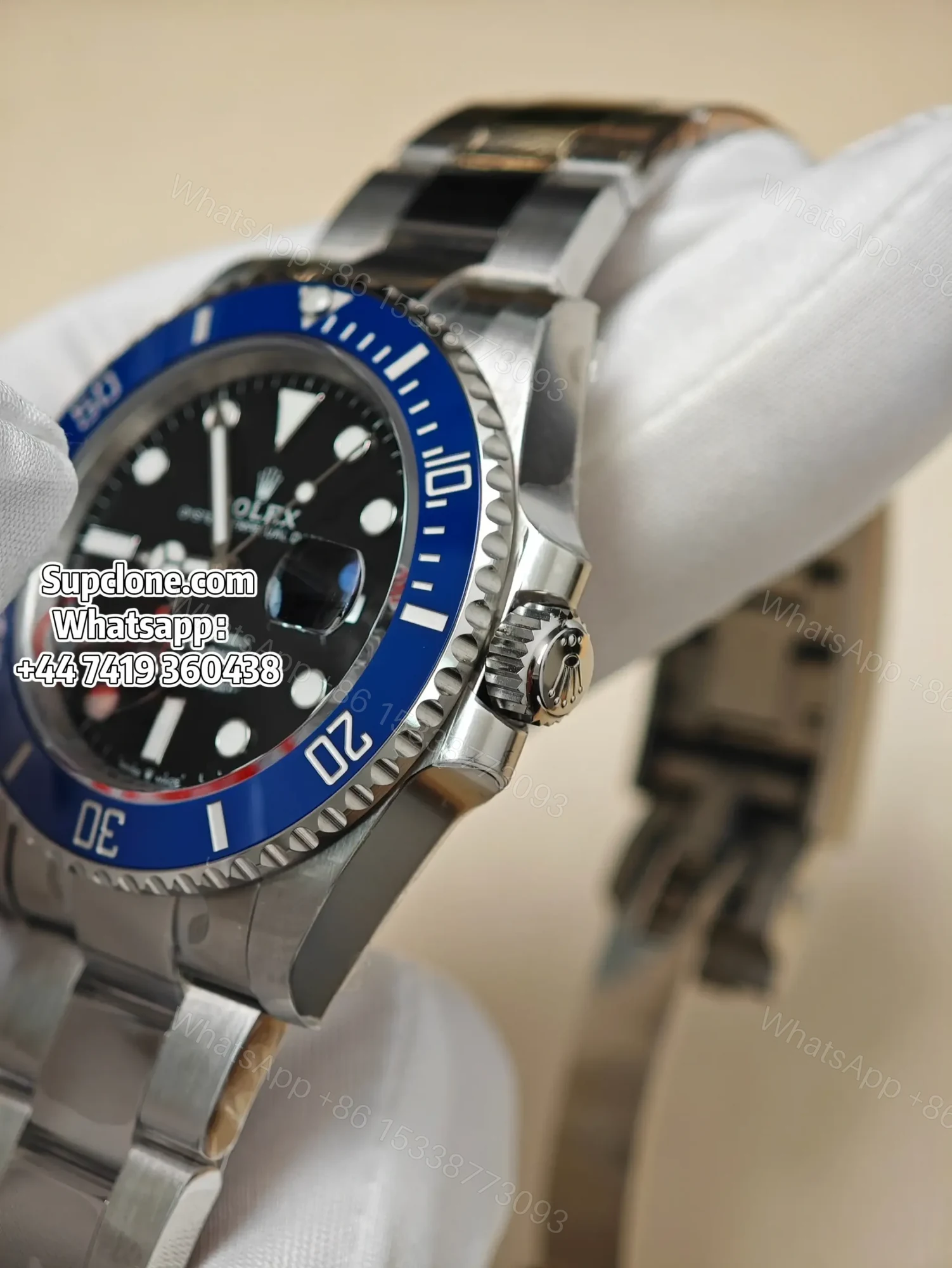 View 7 of Rolex Submariner 126619LB Super Clone – Blue Bezel “Cookie Monster”