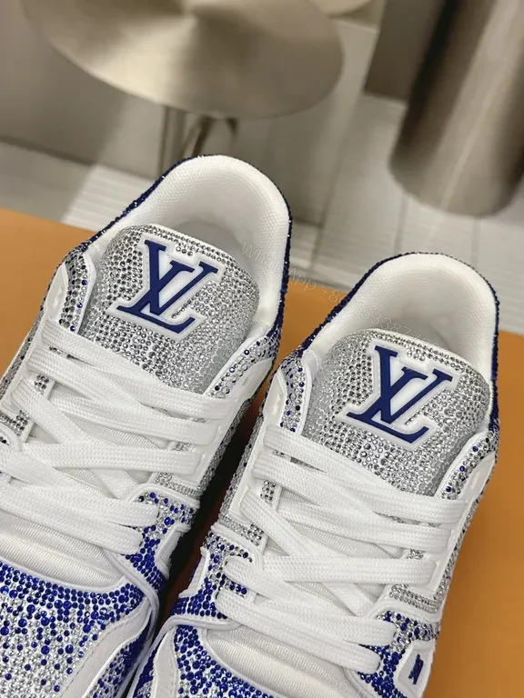 View 8 of Patterned LV High-Top Sneaker: Modern Luxe Comfort