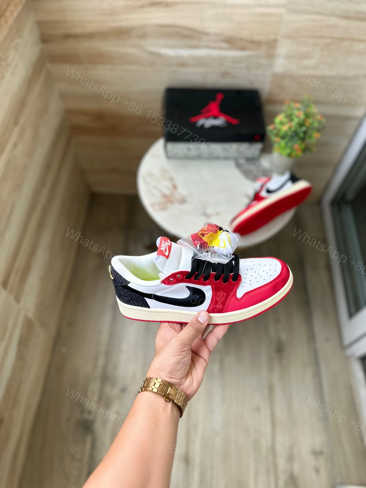 View 4 of Nike dunk split leather made shoes