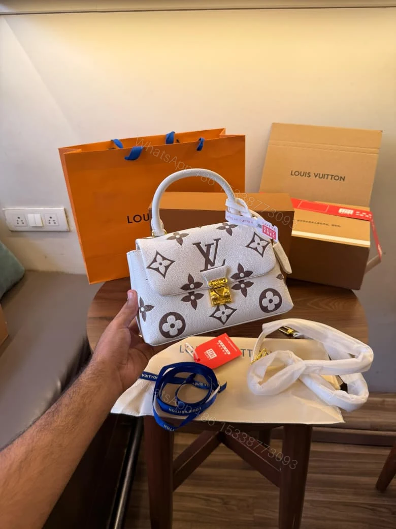 View 5 of FIRST COPY LOUIS VUITTON MADELEINE MM BICOLOR HANDBAG