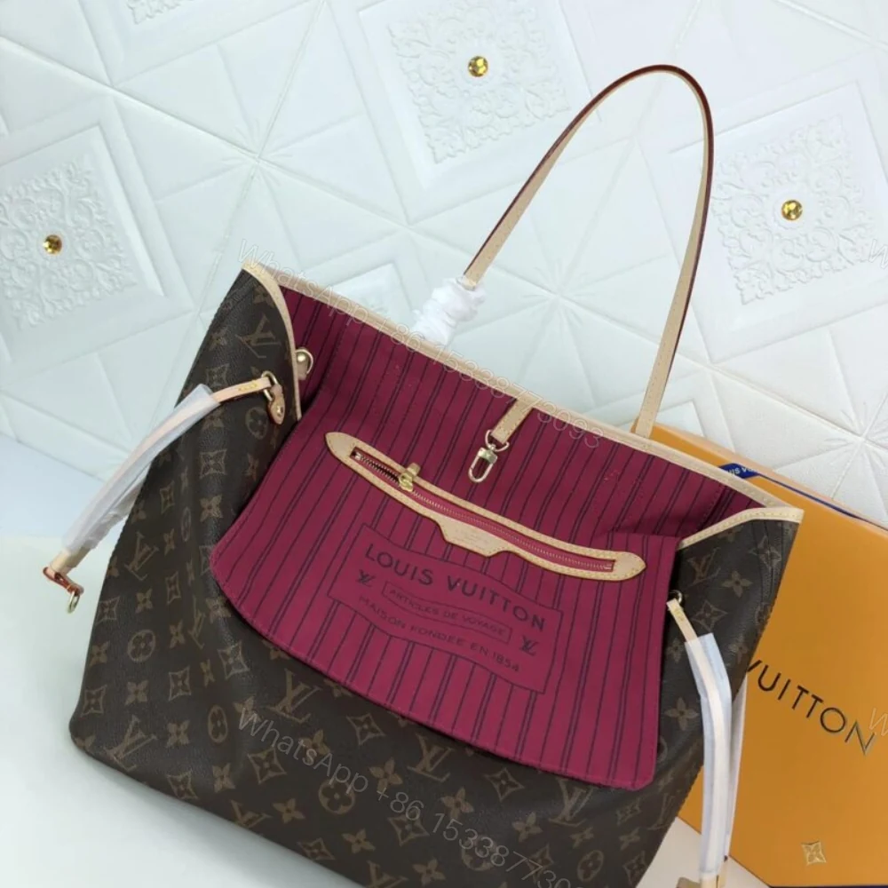View 8 of Louis Vuitton Neverfull Pivoine GM Pink 40Cm M41180