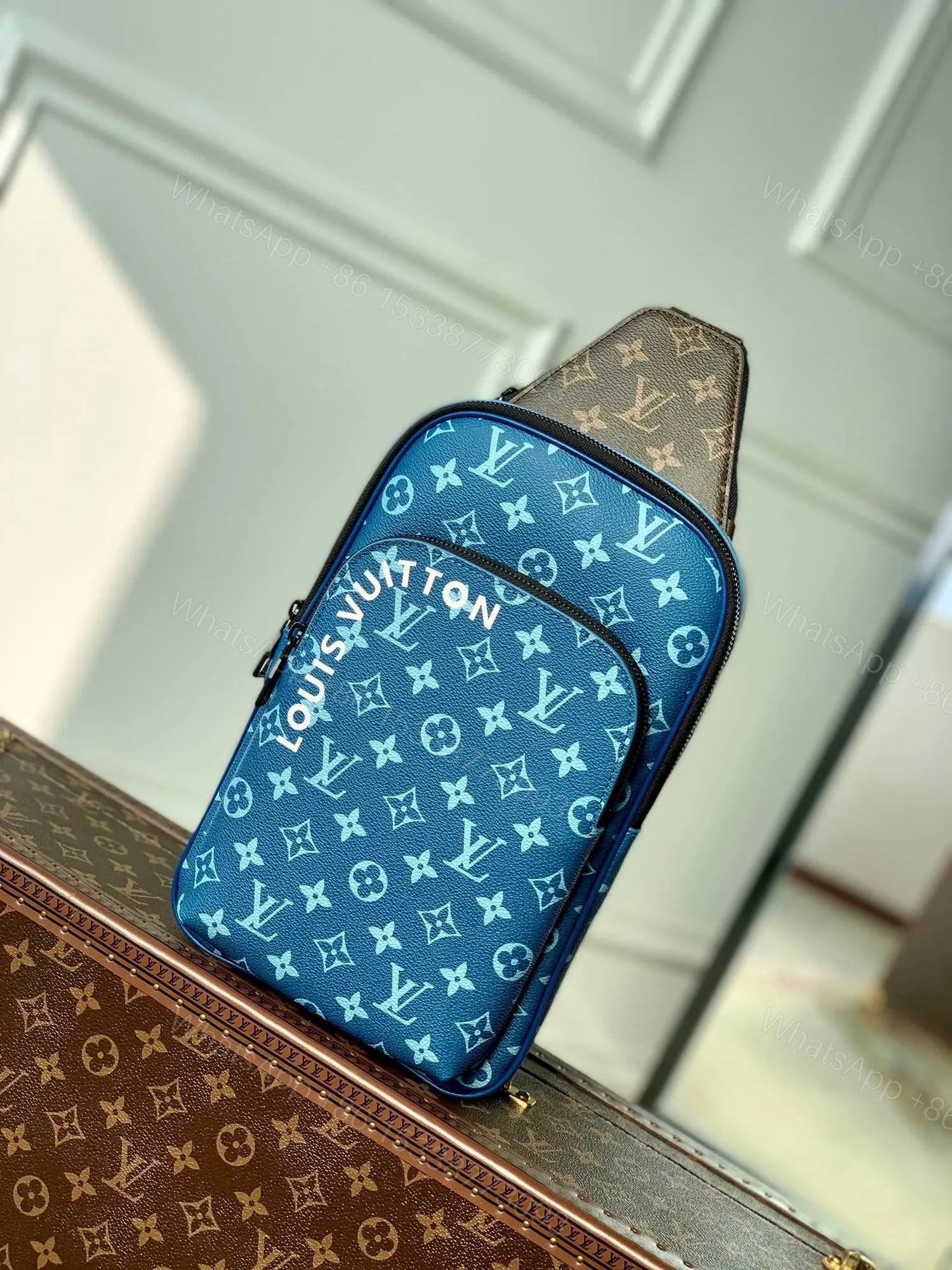 LV avenue bag in Atlantic Blue — view 1