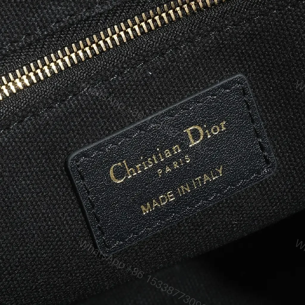 View 3 of Glam Textured Tote: Dior-Inspired Luxury, Everyday Signature Bag