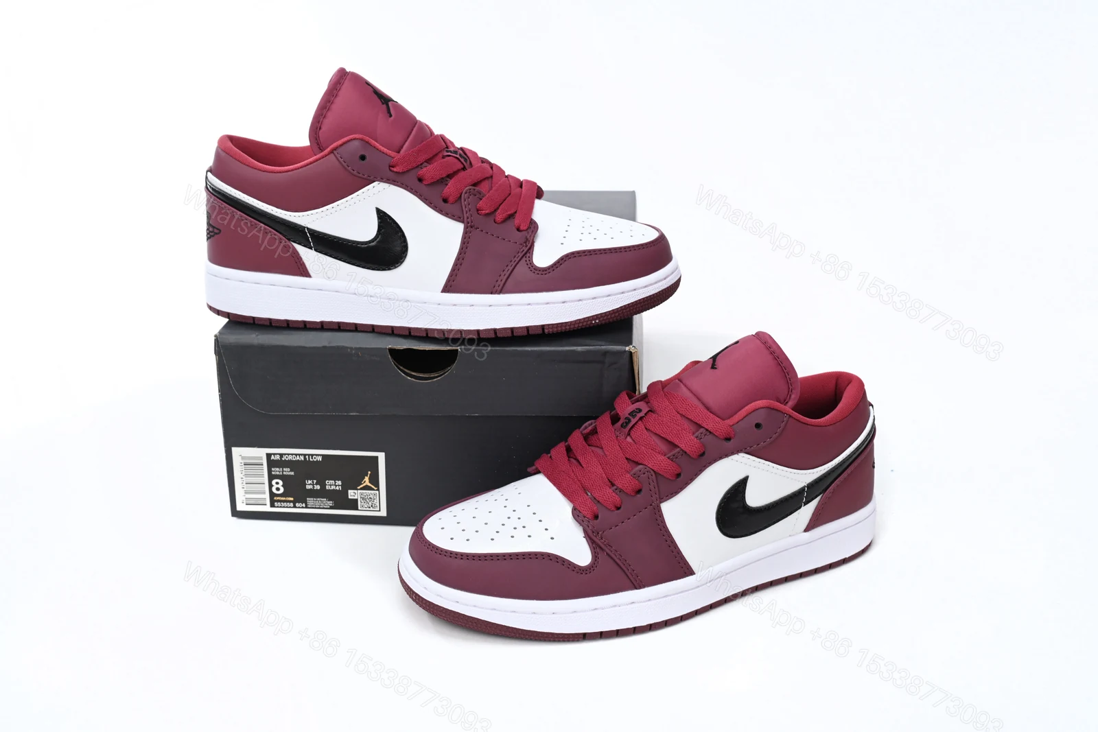 Air Jordan 1 Low Noble Red 553558-604 — view 2