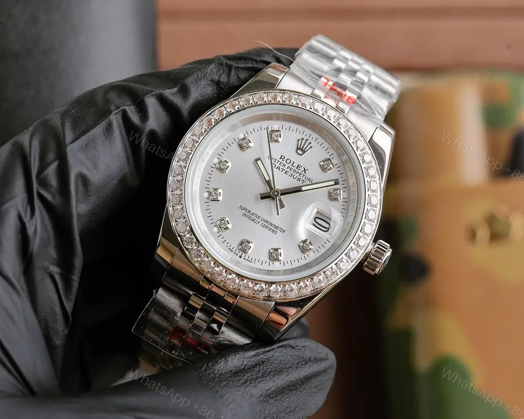 View 2 of Best Rolex Datejust 36 Diamond replica 36MM Jubilee Bracelet Edition RG-DATEJUST36-DIAMOND-JUBILEE-SILVER