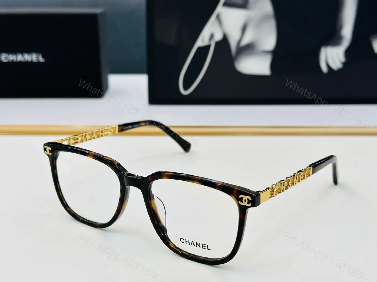 View 2 of Chic Square Eyewear: Luxury Comfort Glasses Without Brand Names