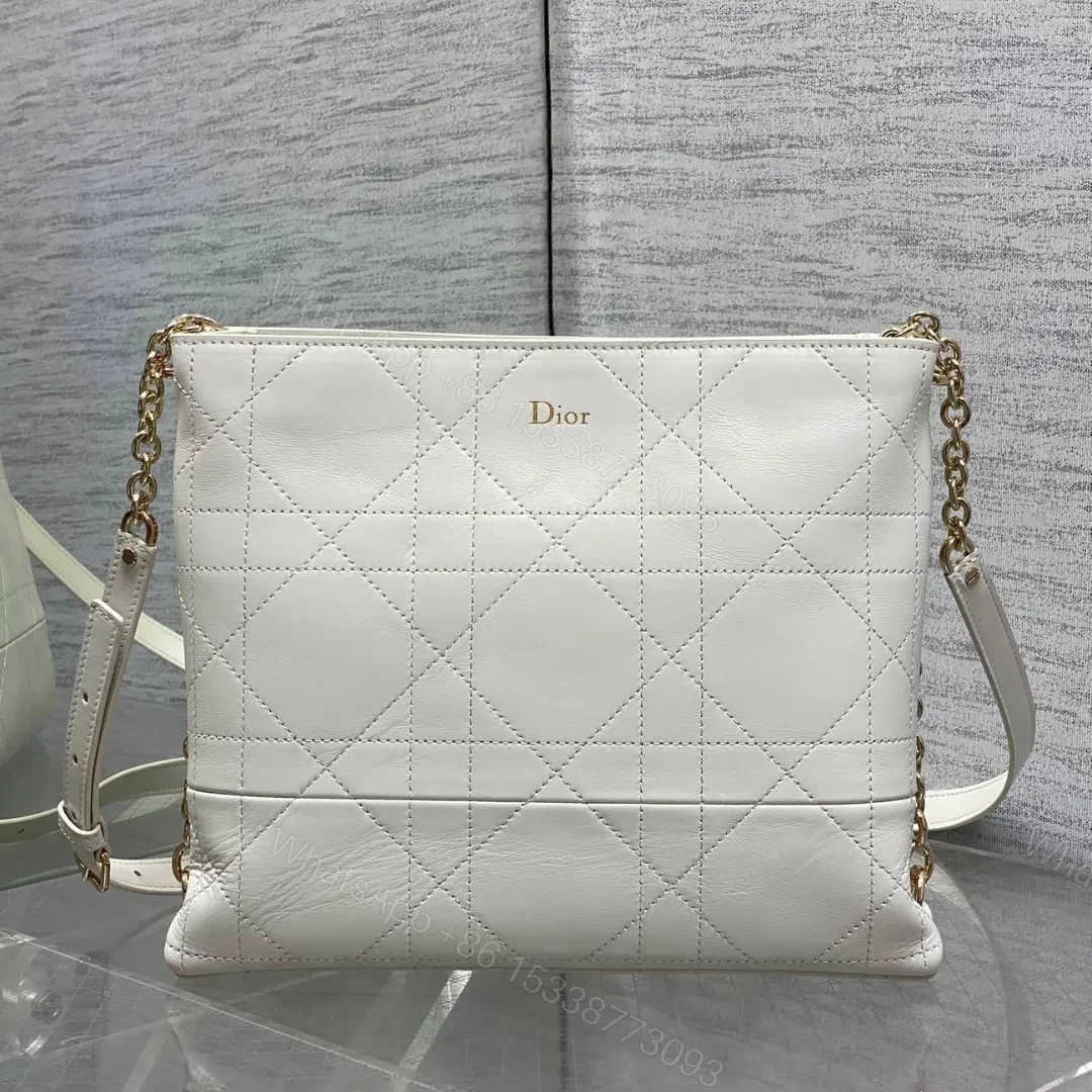 Dior Trianon Bag in White Gold Hardware — view 1