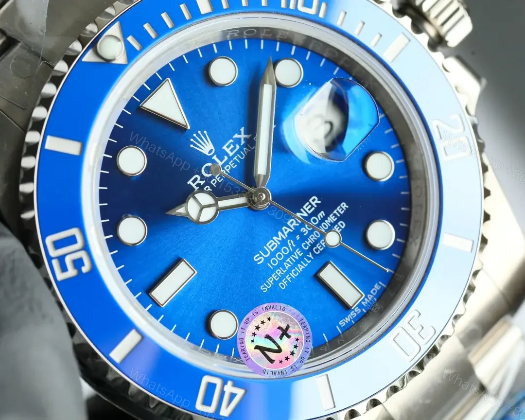 View 4 of Rolex Submariner Smurf Blue 40mm White Gold 116619lb-0001
