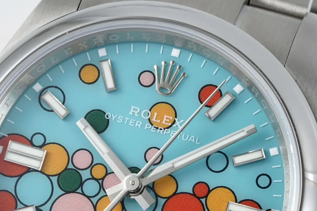View 4 of Rolex Oyster Perpetual 36 126000 Turquoise Celebration Dial Watch 126000-0009