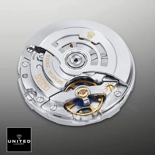 View 8 of Rolex Day-Date 228349RBR Diamond Bezel Sundust Dial Replica