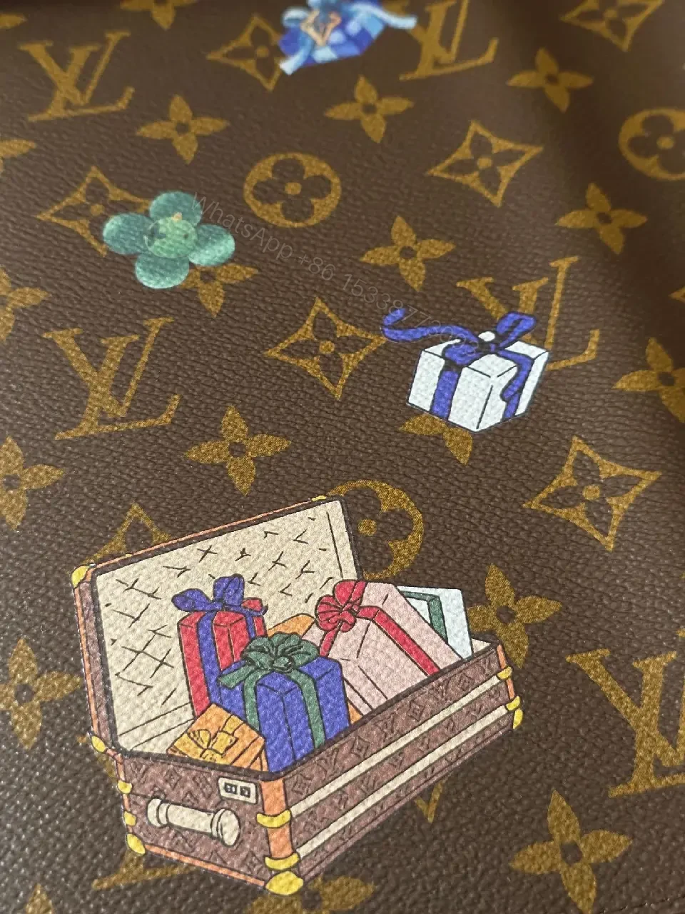 View 8 of Playful Monogram Wallet: Turquoise Charm Accent, Compact Luxury