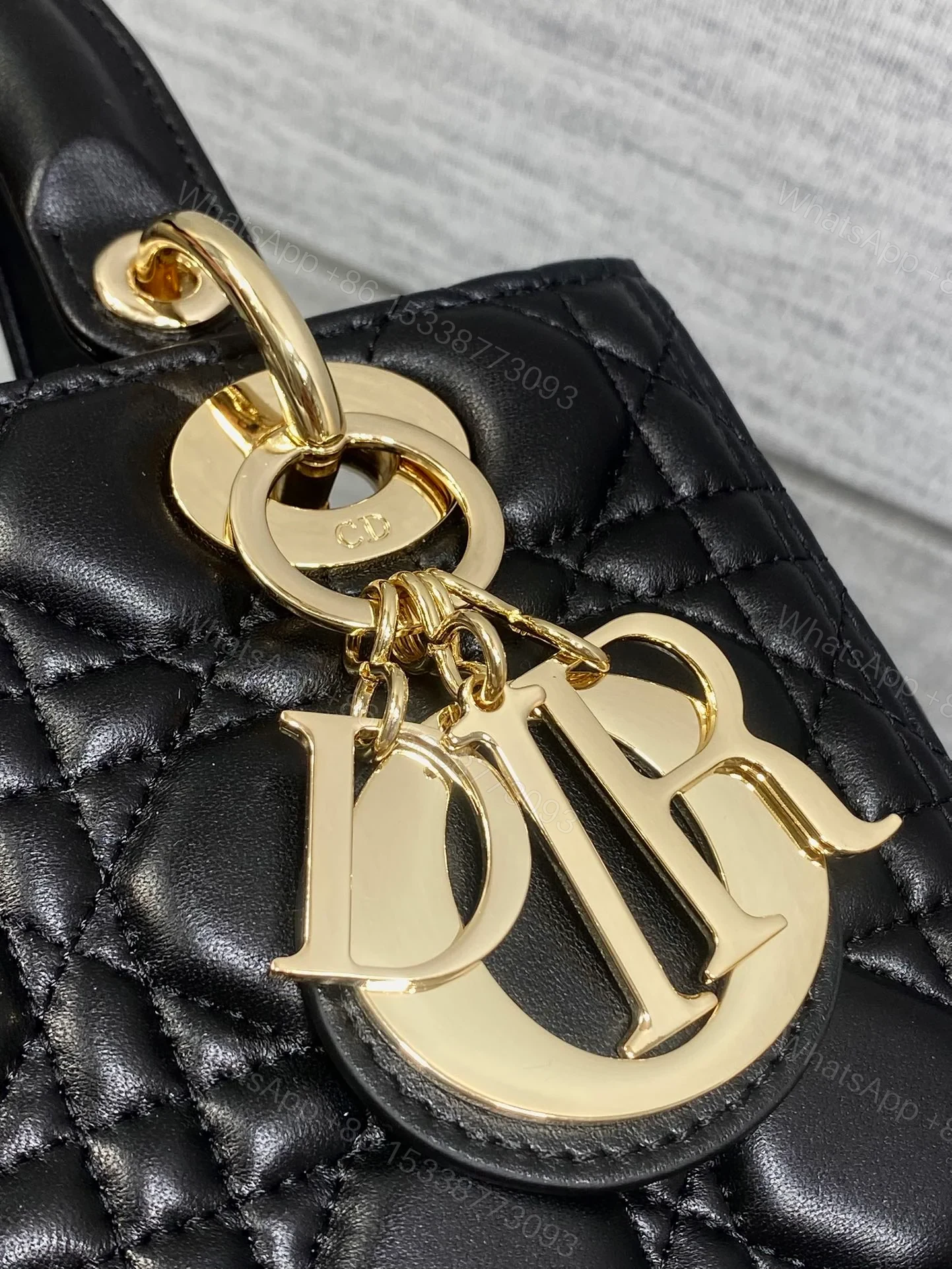 View 5 of Dior Lady Black Gold Hardware (Medium size)