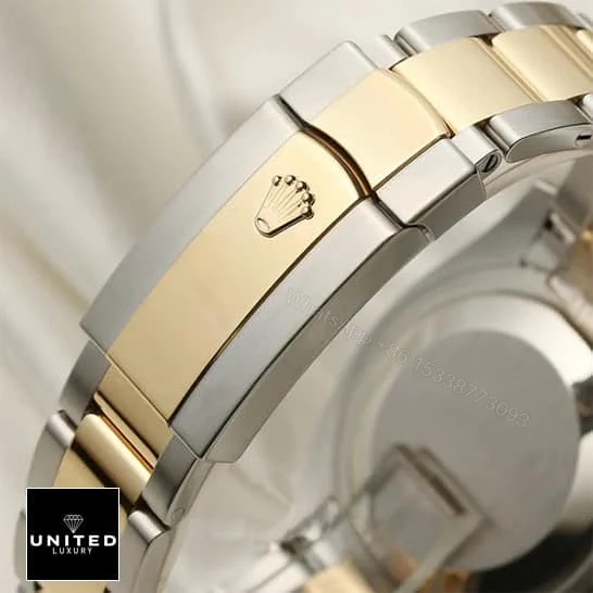 View 10 of Rolex Datejust Yellow Gold Black Dial 116203 Oyster Replica