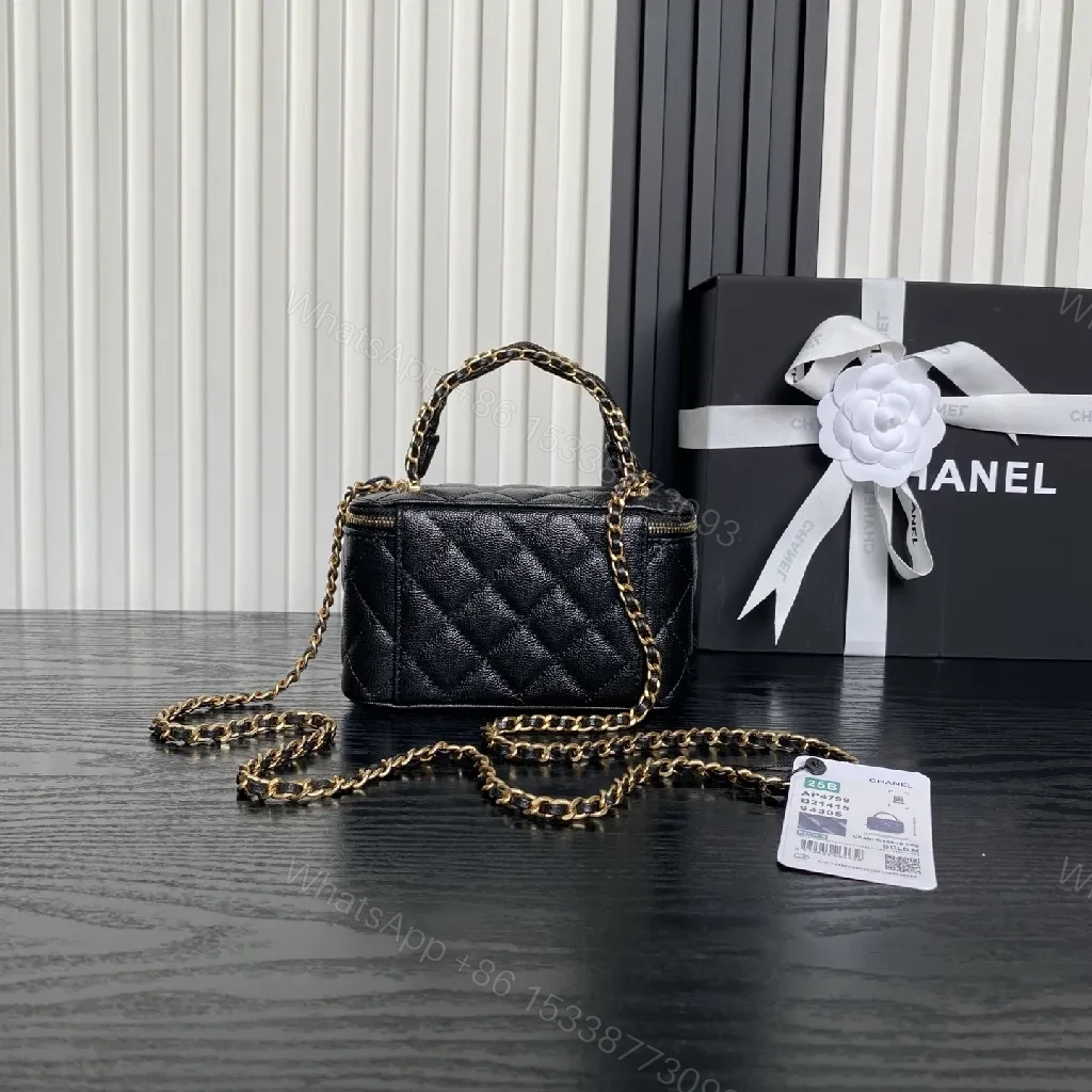 View 9 of Gold-Chain Quilted Mini Flap Bag: Luxe Evening Crossbody