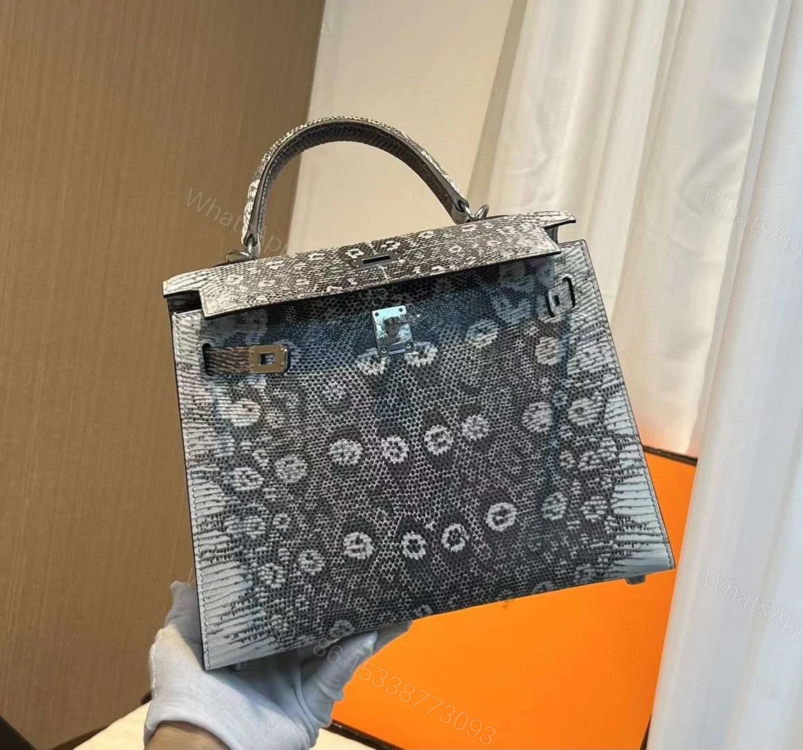 View 2 of Hermes Kelly 25 Genuine Lizard Leather