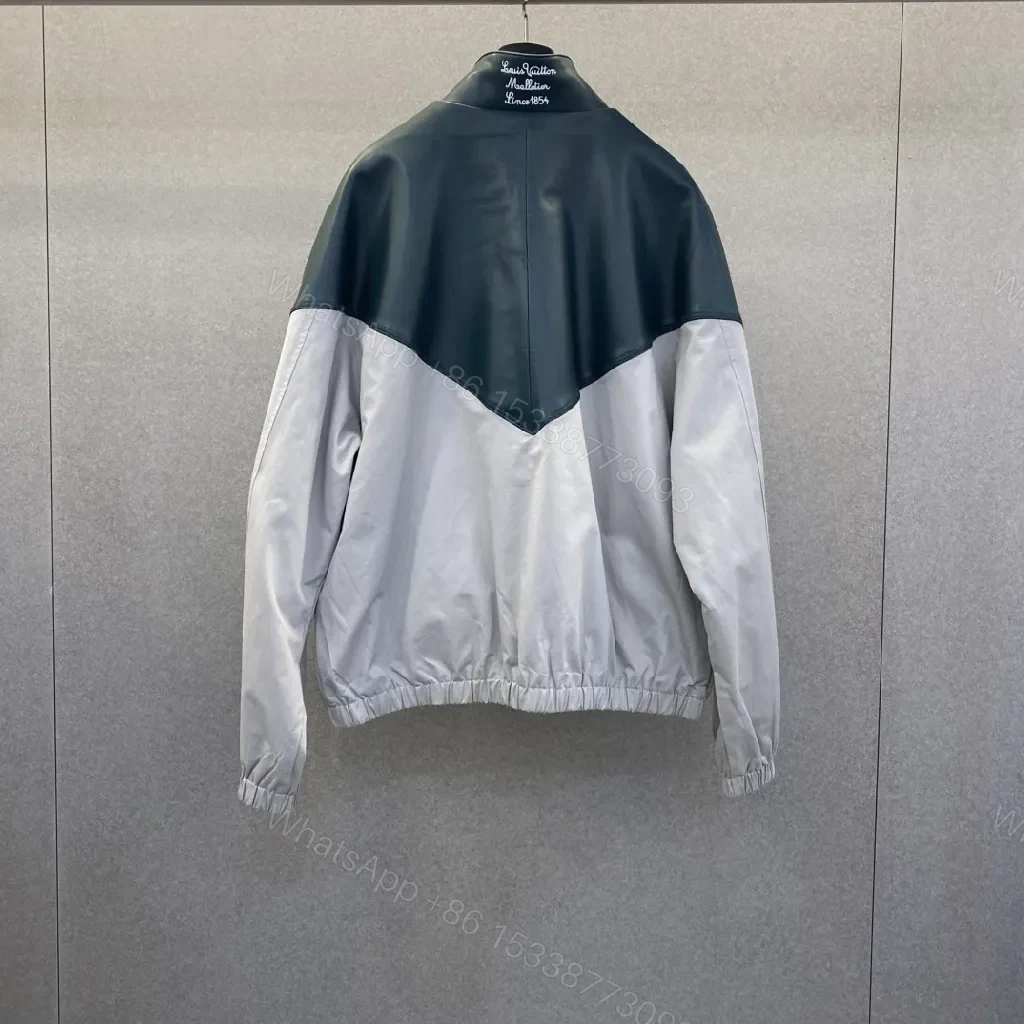 View 5 of Two-Tone Monogram Accent Jacket with LV Detail