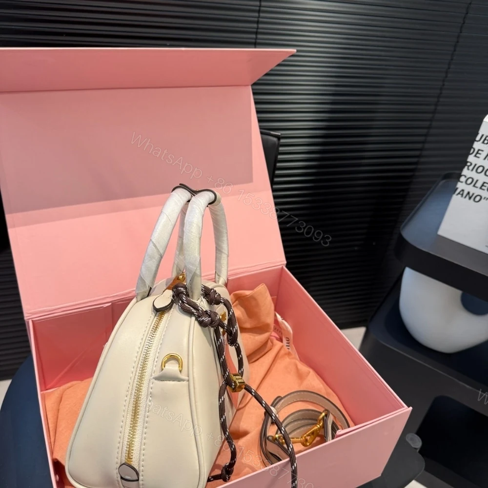 View 3 of MIUMIU TOP HANDLE BAG WHITE 23CM