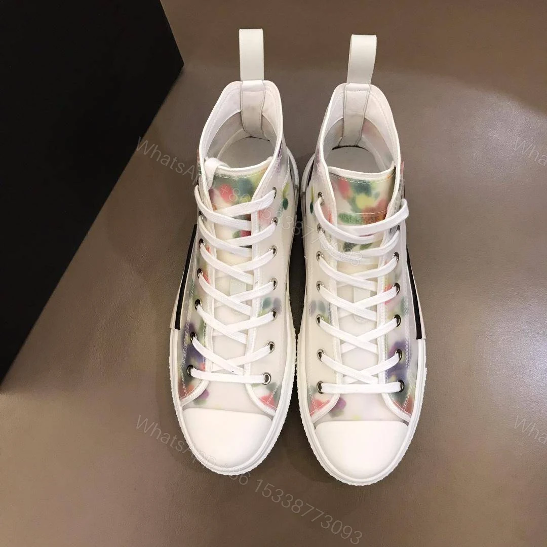 View 4 of DIOR FLOWERS TECHNICAL CANVAS “B23” HIGH-TOP SNEAKER – CD12