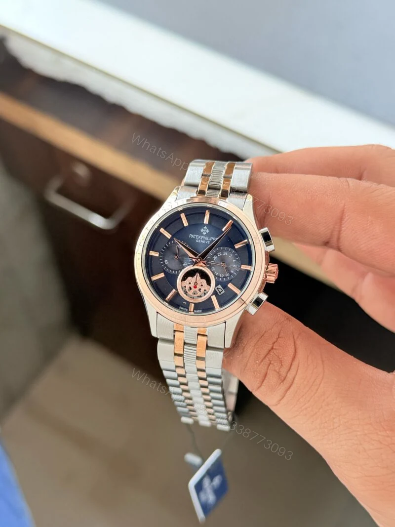 View 2 of Patek Philippe Chronograph 36MM Blue Dial Stainless Steel