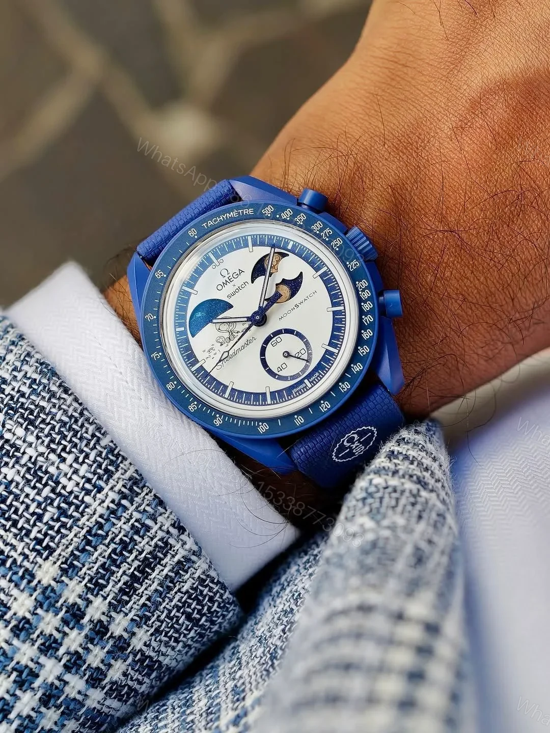 View 2 of Omega × Swatch MoonSwatch Speedmaster Space-Themed Chronograph