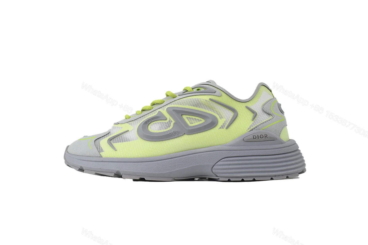 View 9 of Dior B30 Sneakers Fluorescent yellow