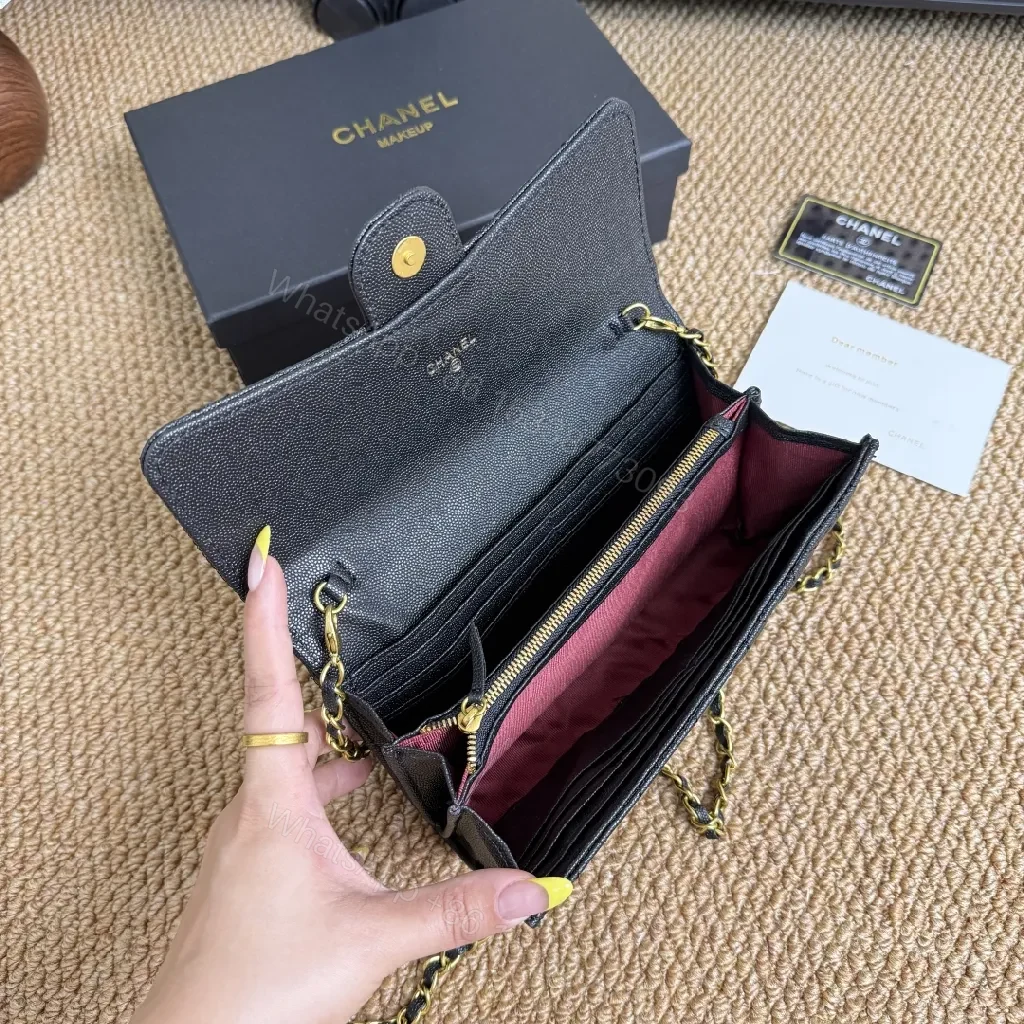 View 9 of Quilted Leather Wallet on Chain — Luxe Everyday Chic