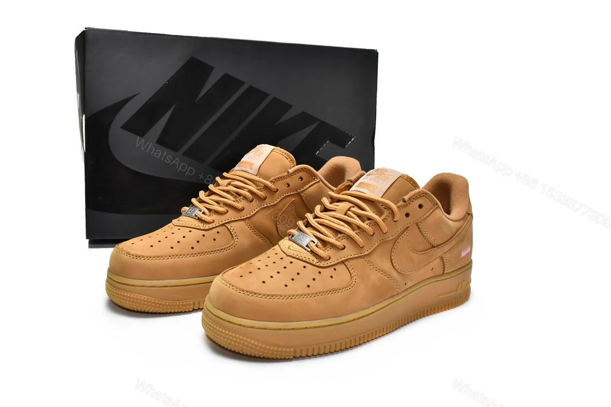 Supreme x Nike Air Force 1 Low Flax DN1555-200 — view 2