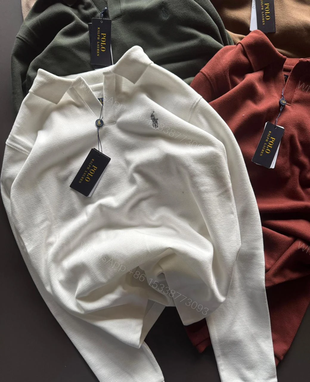 View 8 of FIRST COPY RALPH LAUREN IMPORTED FULL SLEEVES POLO TEES