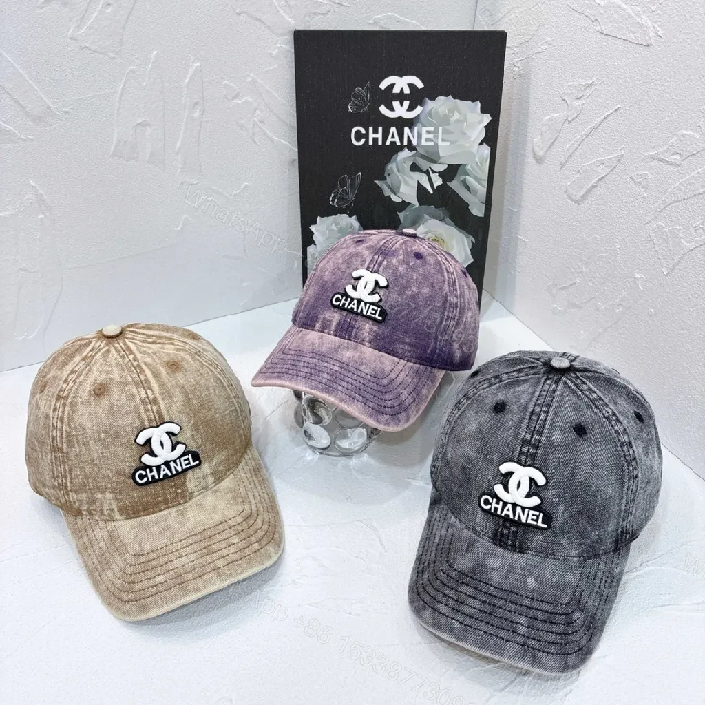 View 4 of Denim Chanel Emblem Cap â€” Modern Luxury, Effortless Presence