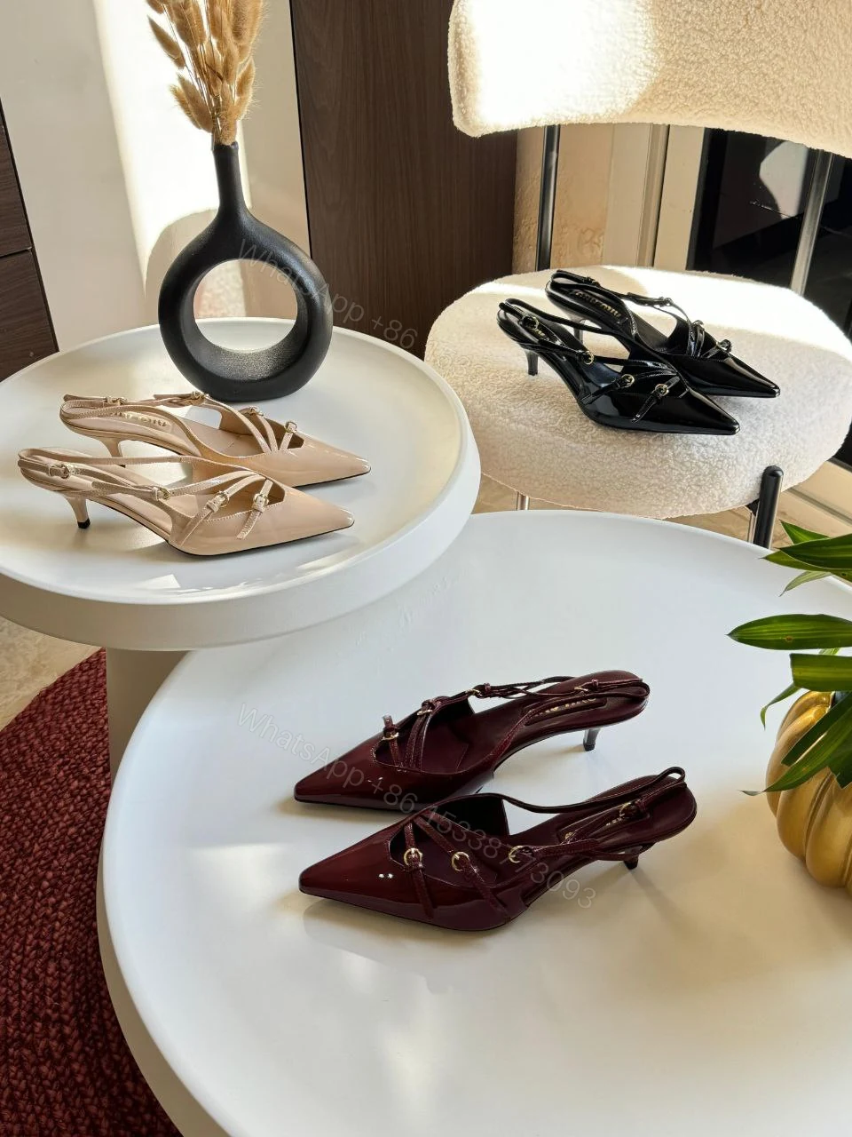 Miu Miu PUMP SLINGBACK WITH BUCKLES — view 1