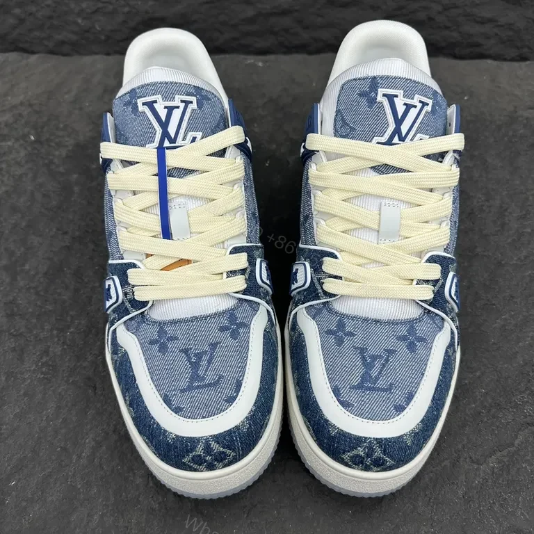 View 5 of Denim Monogram Sneaker: Luxe LV-Inspired Comfort, City Ready