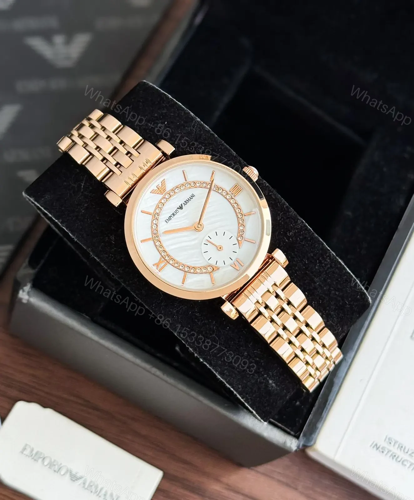 View 4 of Emporio Armani Rose Gold Dial