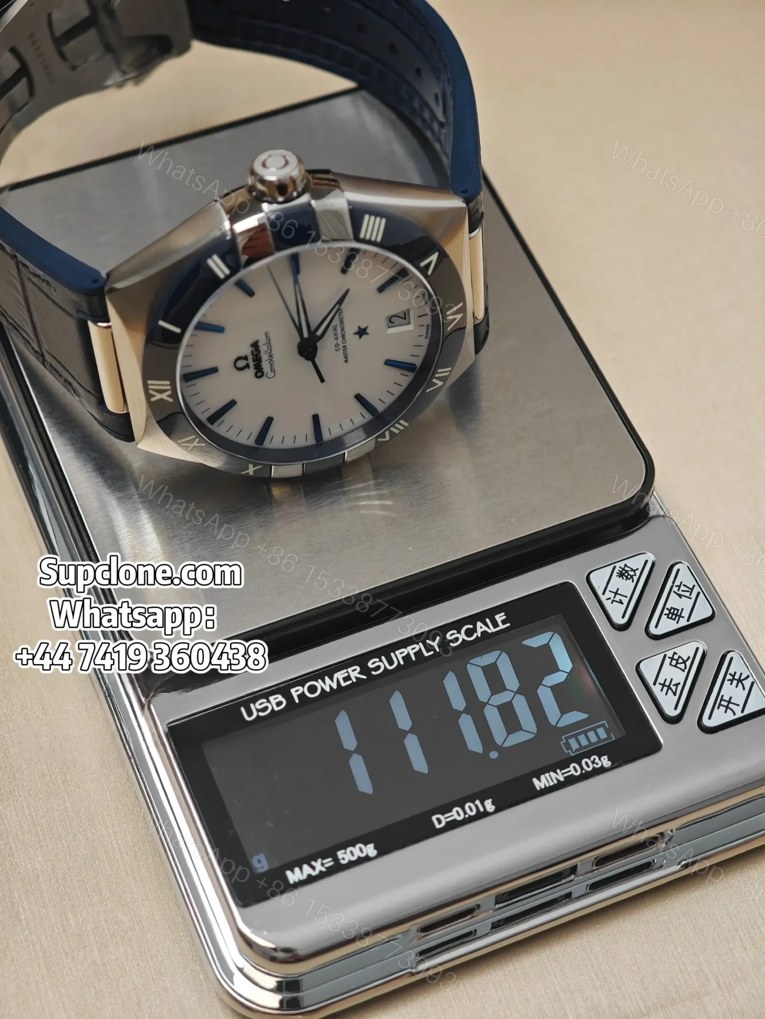 View 11 of Omega Super Clone Constellation 131.33.41.21.04.001 41mm Blue Bezel