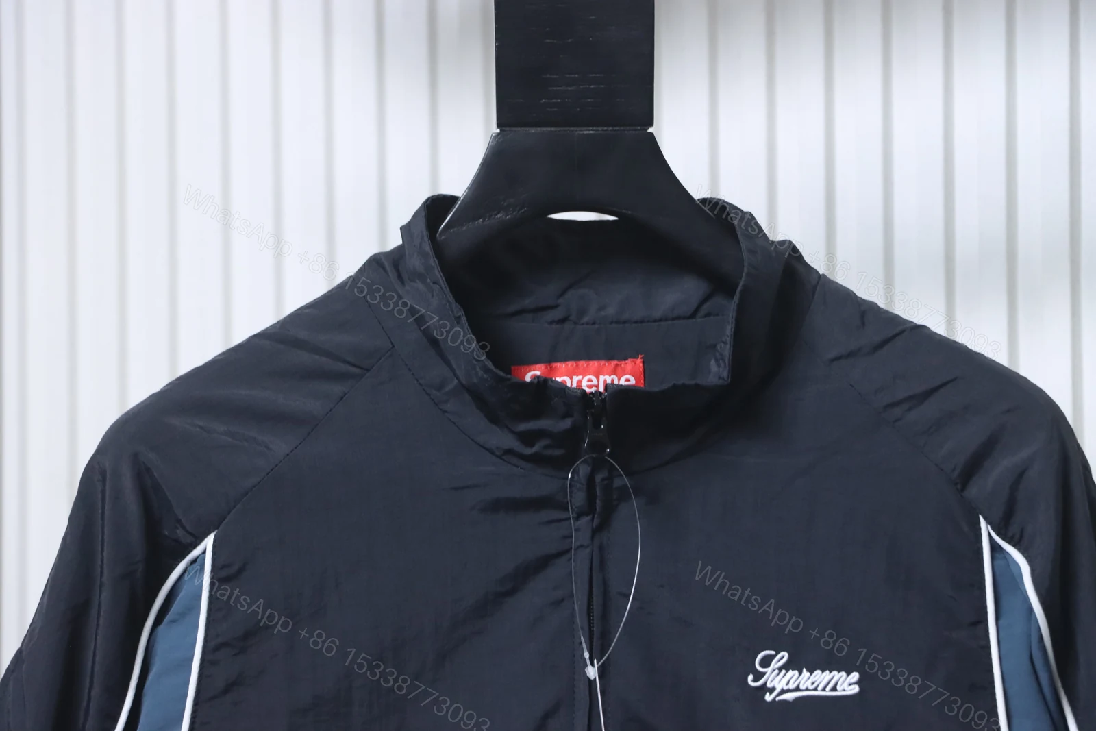 View 2 of Supreme 25FW Contrast Piping Track Jacket black