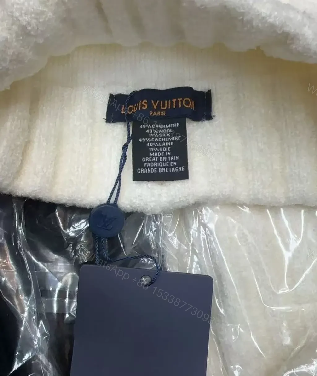 View 5 of Lux Knit Beanie — Black, White | Modern Luxury Warmth