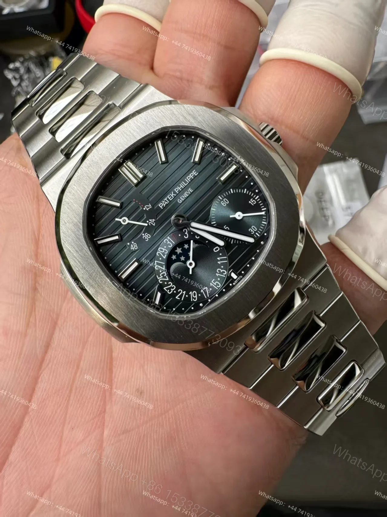 View 7 of Patek Philippe Super Clone Nautilus 5712/1A-001 Moon Phase 40MM