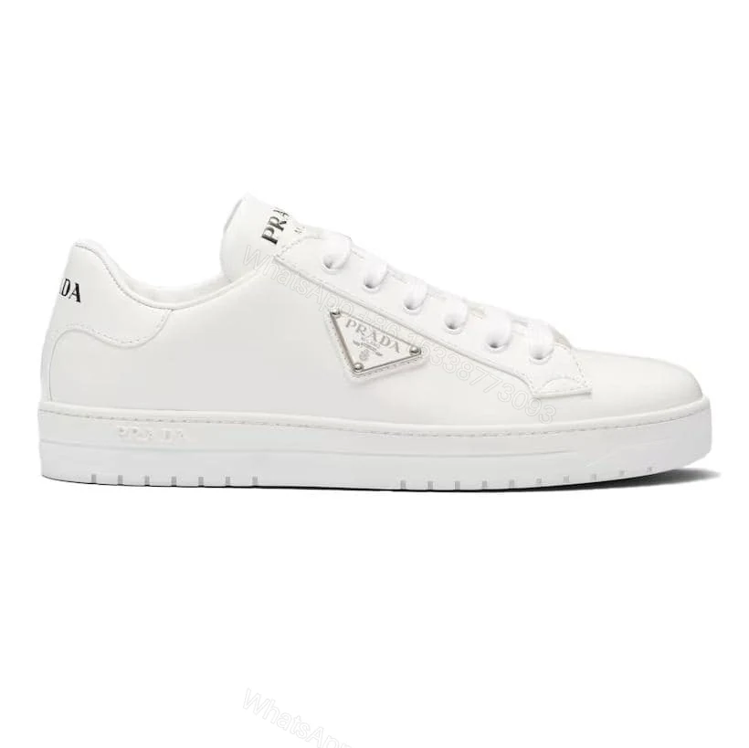 PRADA DOWNTOWN BRUSHED LEATHER SNEAKERS – PRD035 — view 1