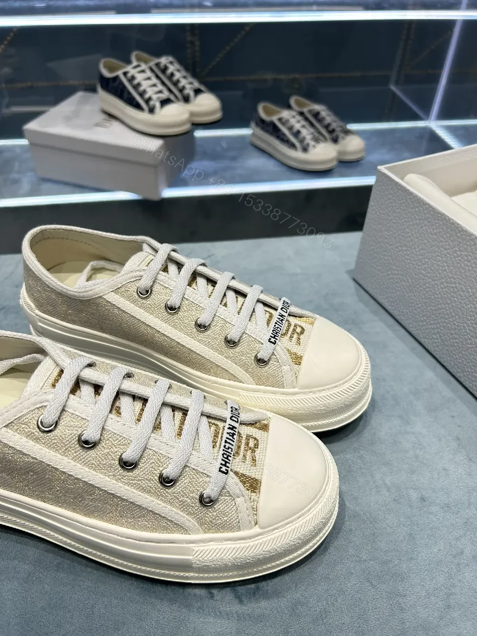 View 6 of Canvas-Lined Luxury Sneakers: Couture-Inspired Everyday Glam