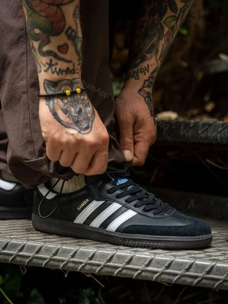 View 5 of First Copy Adidas Samba Black White
