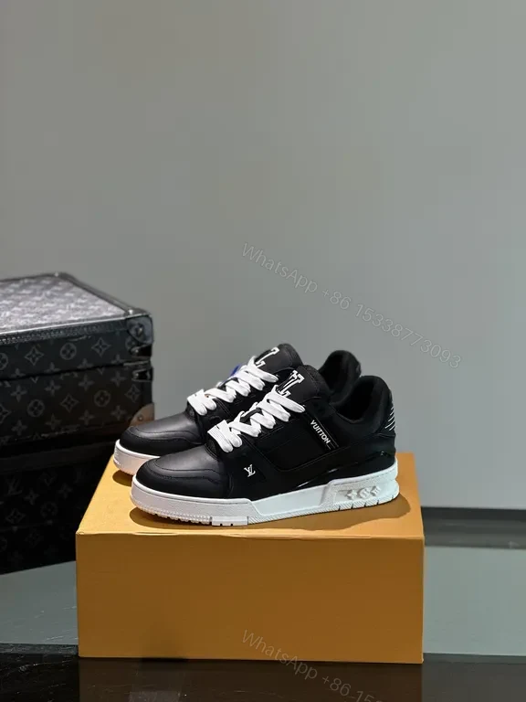 View 4 of Louis Vuitton-Inspired Panelled High-Tops: Luxury Streetwear Sneakers