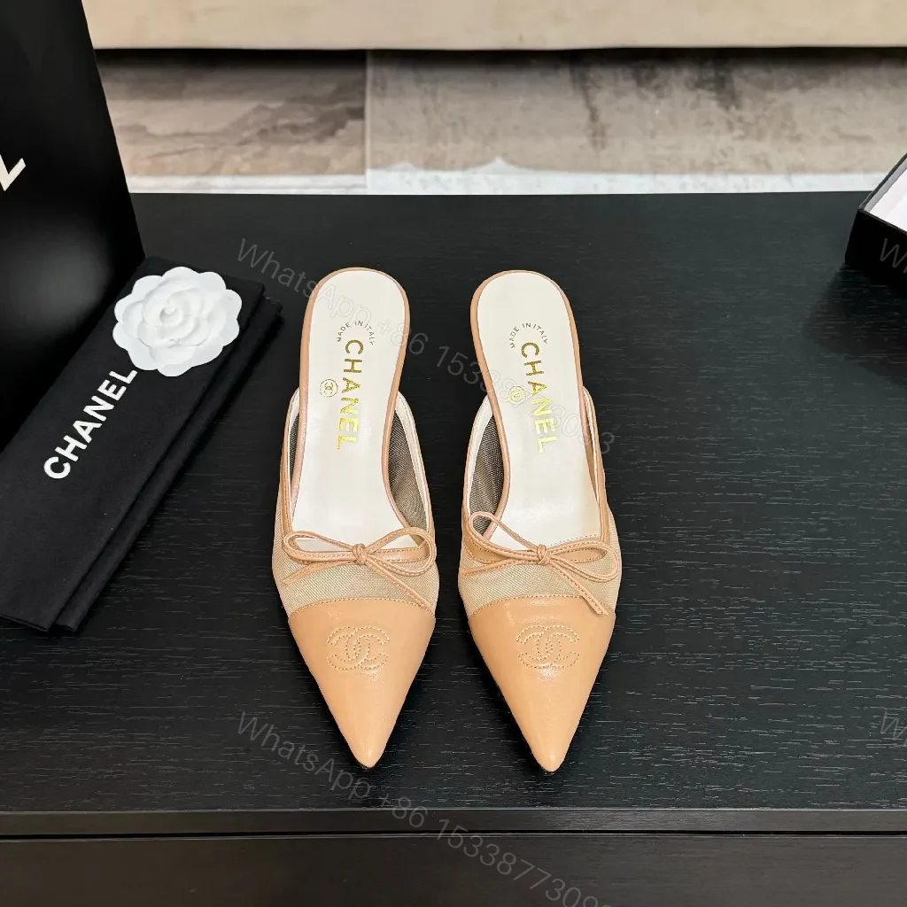 View 2 of Chic Nude-Patent Mule with Sculpted Block Heel
