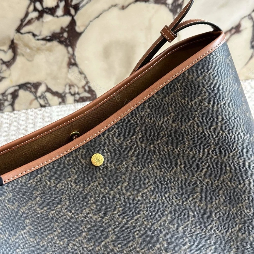 View 3 of Celine Soft Shopper Bag In Triomphe Canvas 33Cm
