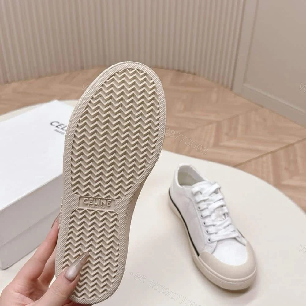 View 7 of CELINE ALAN SNEAKERS WITH TRIOMPHE IN CANVAS OPTIC WHITE 363675148C 01OP