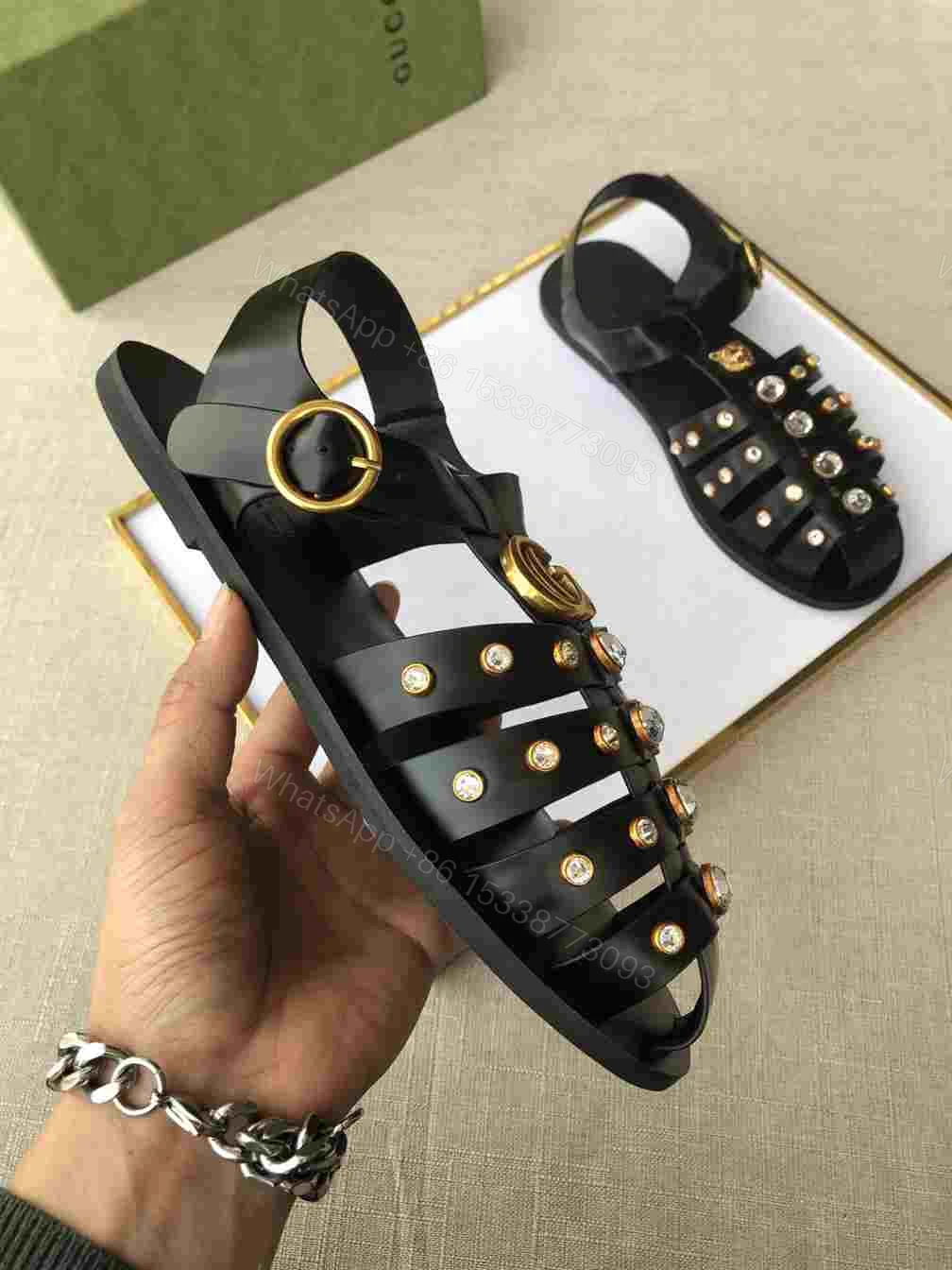 View 6 of GUCCI SANDAL WITH DOUBLE G – SDG002