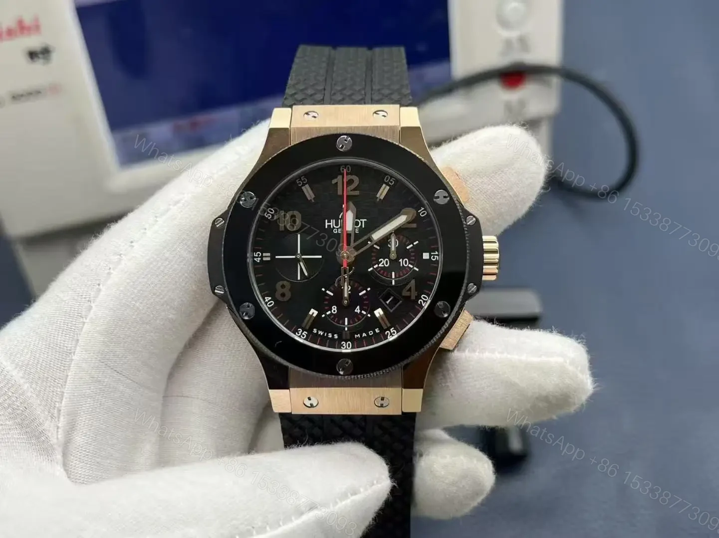 View 3 of Replica Hublot – Black Rose Gold Big Bang King